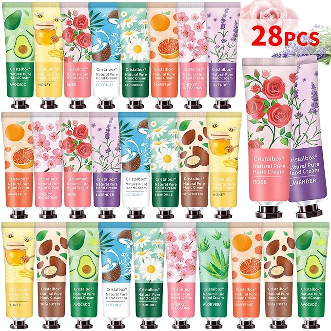 28 Pack Hand Cream Gift Set- Christmas Gifts Stocking Stuffers for Women,Bridesmaid Gifts Teacher... | Amazon (US)