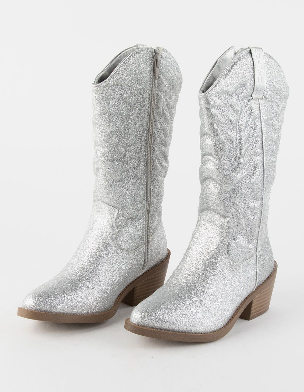 STEVE MADDEN JSalty Girls Cowboy Boots - SILVER | Tillys | Tillys