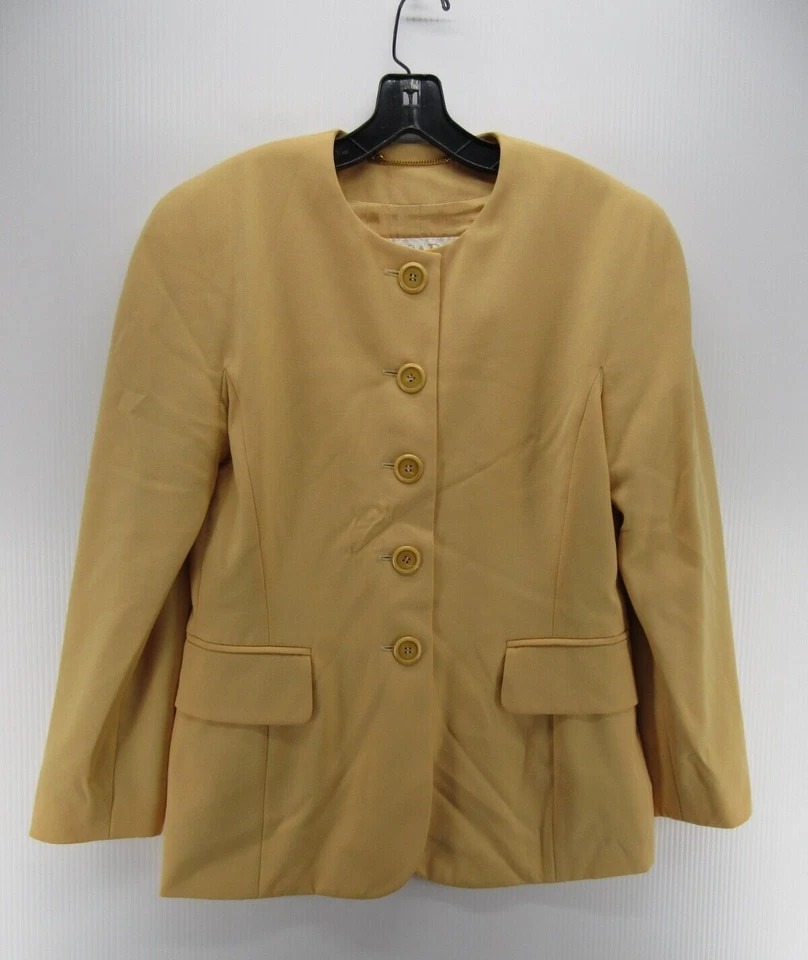 VINTAGE Escada Jacket Women 40 Medium Yellow Margaretha Ley Blazer Coat Formal  | eBay | eBay US