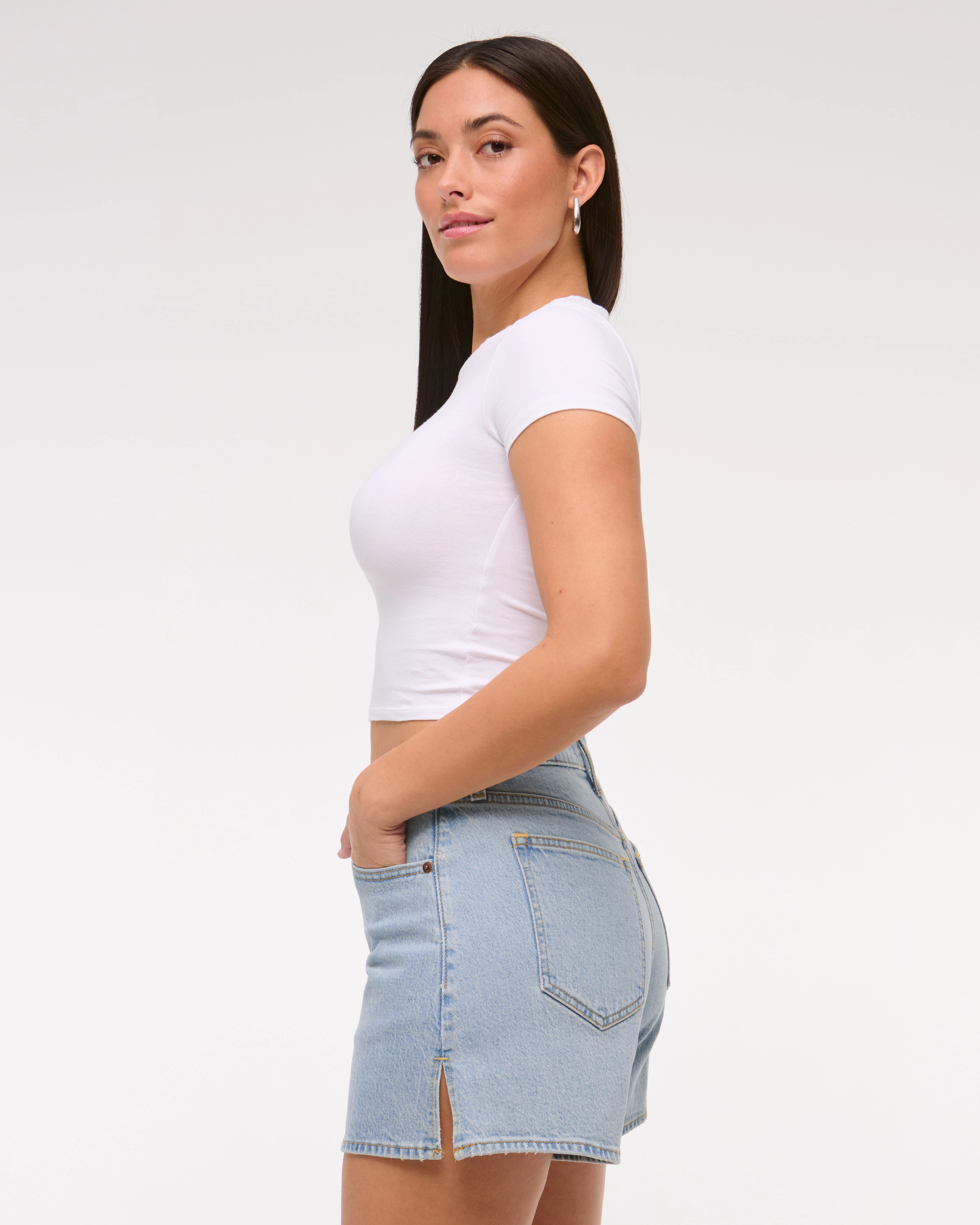 Curve Love High Rise Dad Short | Abercrombie & Fitch (US)