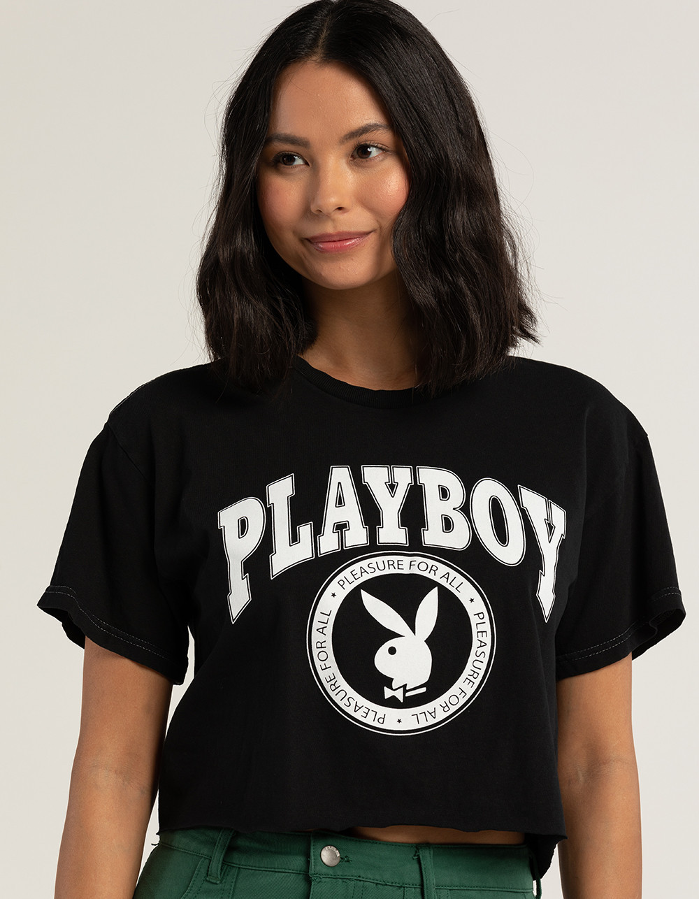 PLAYBOY Collegiate Womens Crop Tee | Tillys