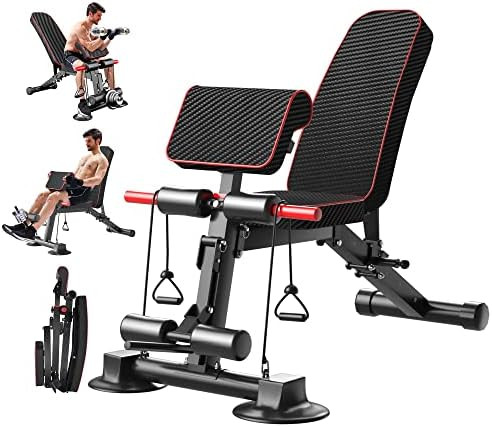 Adjustable Weight Bench multi-function Workout Bench for Home Gym,Foldable Incline Decline Benche... | Amazon (US)