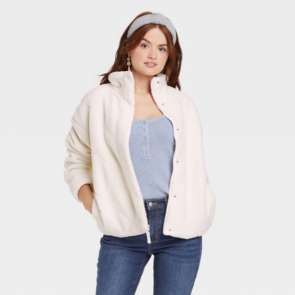 Women's Quilted Sherpa Jacket - Universal Thread™ | Target