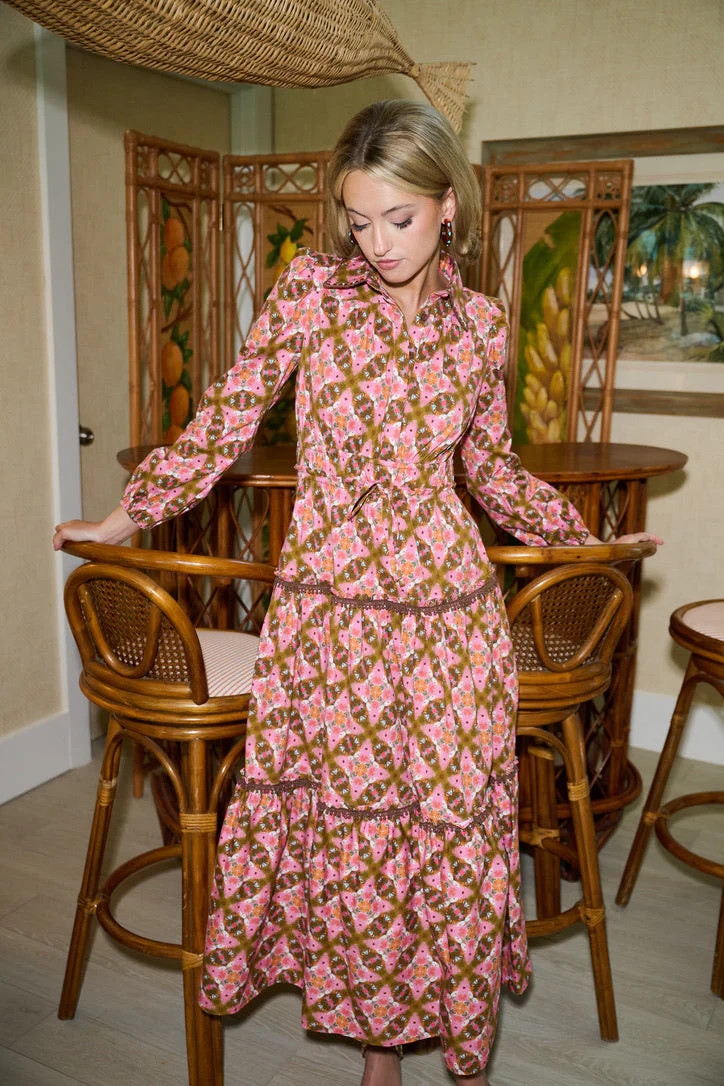 Banyan Long Sleeve Dress - Farmhouse Pink | COUPER