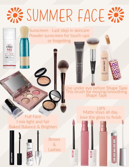 Summer face products 

#LTKFindsUnder50 #LTKBeauty #LTKOver40