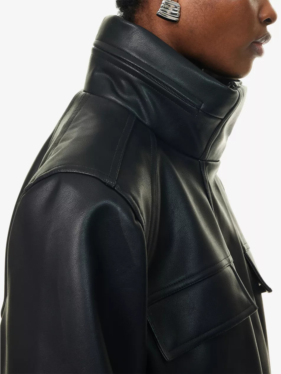 Parity Belted Faux-Leather Jacket | Selfridges