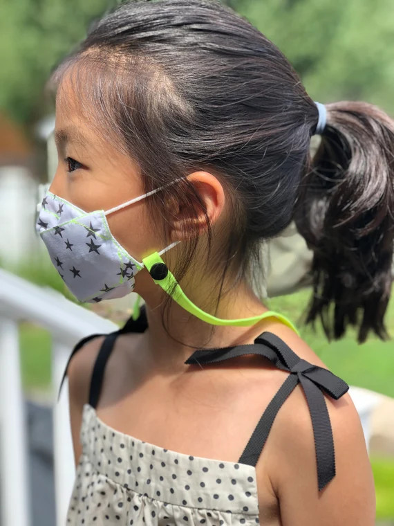 Face mask necklace for kids  *Face mask strap for kids  * snap button | Etsy (US)