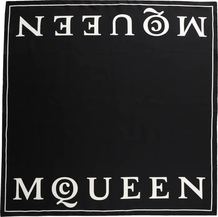 Alexander McQueen Logo Square Silk Scarf | Nordstrom | Nordstrom