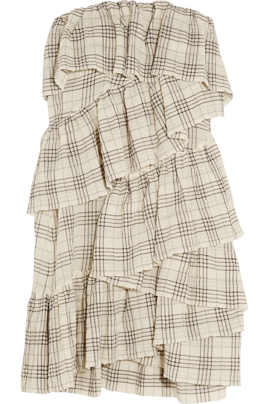 Isa Arfen Full On ruffled crinkled cotton-blend mini dress, Women's, Size: 8 | NET-A-PORTER (UK & EU)