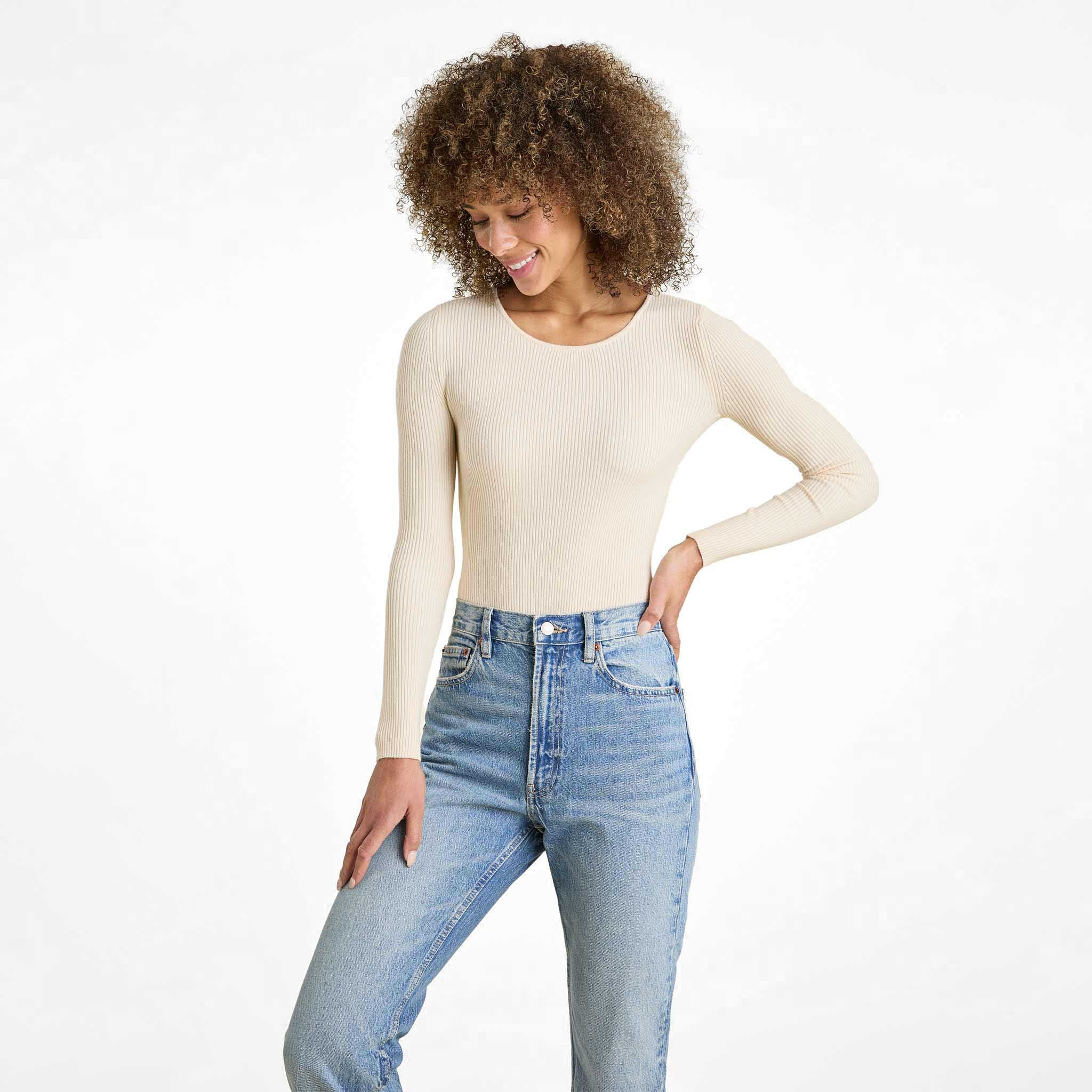 Crewneck Sweater Bodysuit | Nuuds US