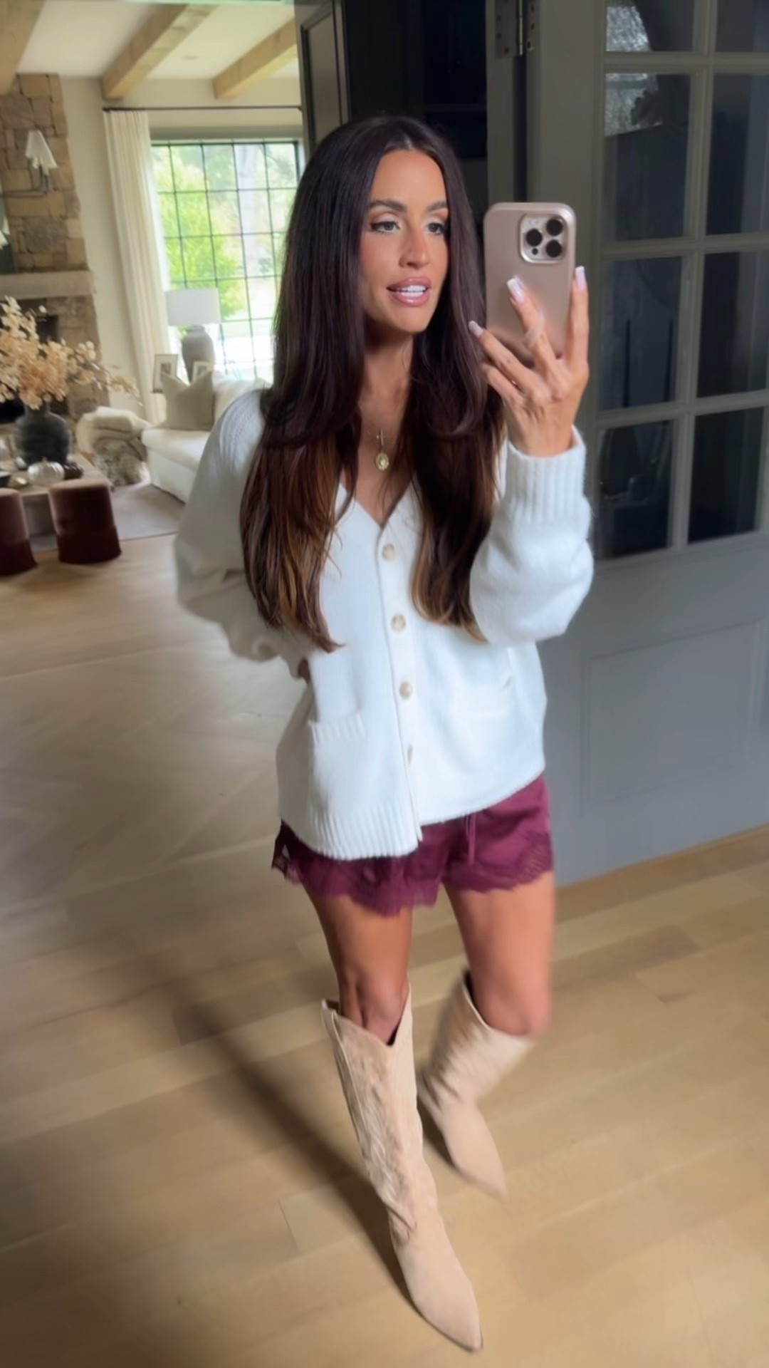 Fall outfit, lace trim shorts, boots, cardigan

Use code: AFLTK for extra 25% off

#LTKFindsUnder100 #LTKSaleAlert #LTKFallSale