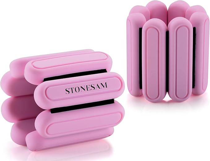 STONESAM Adjustable Wrist & Ankle Weight-Set of 2 (1lb), Wearable Wrist Bracelets for Yoga, Dance... | Amazon (US)