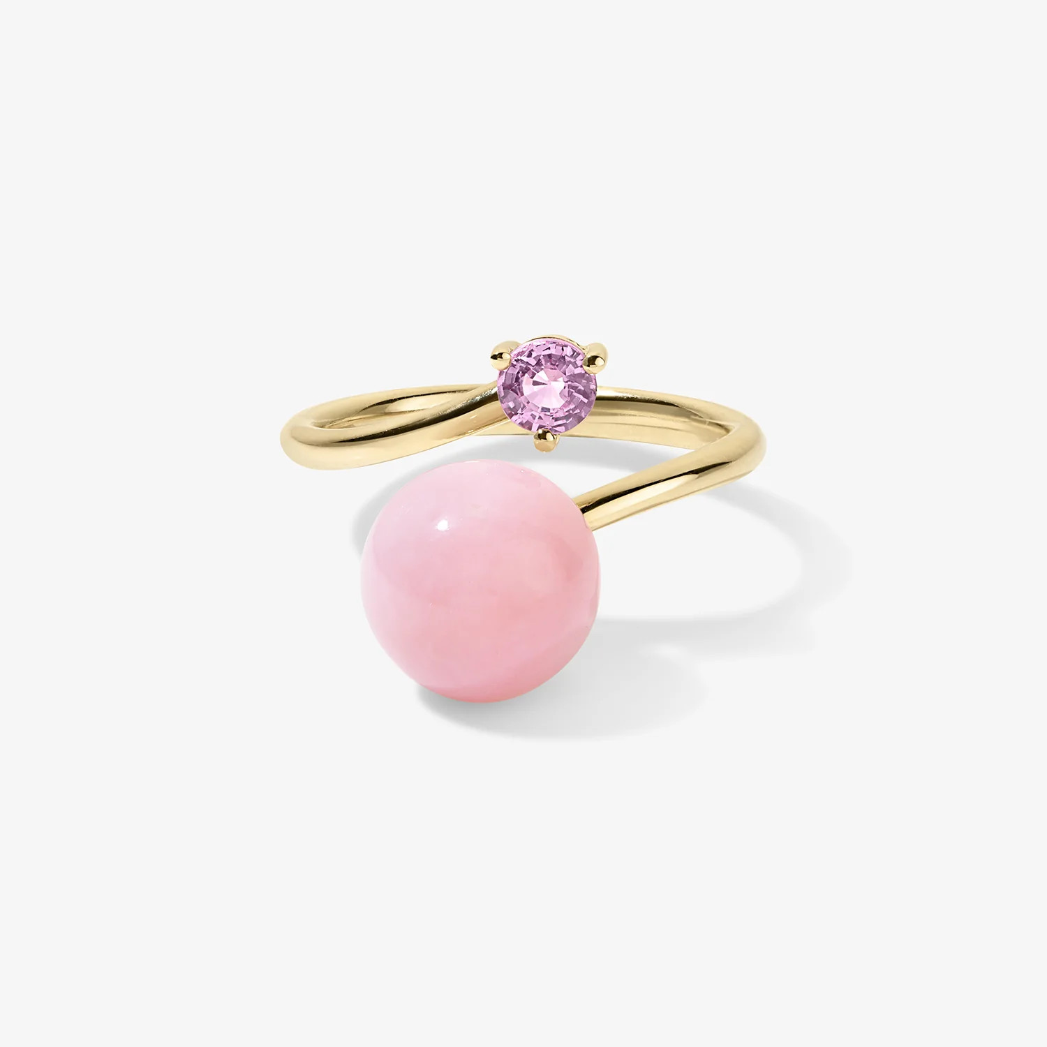 Grace Pink Opal Bypass Ring | Stephanie Gottlieb Fine Jewelry