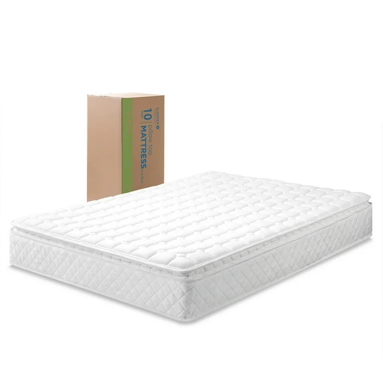 Zinus Dream Pillow Top 10" Hybrid Mattress - Comfort Foam and Pocket Spring, Full | Walmart (US)