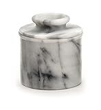 RSVP International White Marble French Butter Pot, Holds One Stick or 1/2 Cup | Made From Natural Wh | Amazon (US)