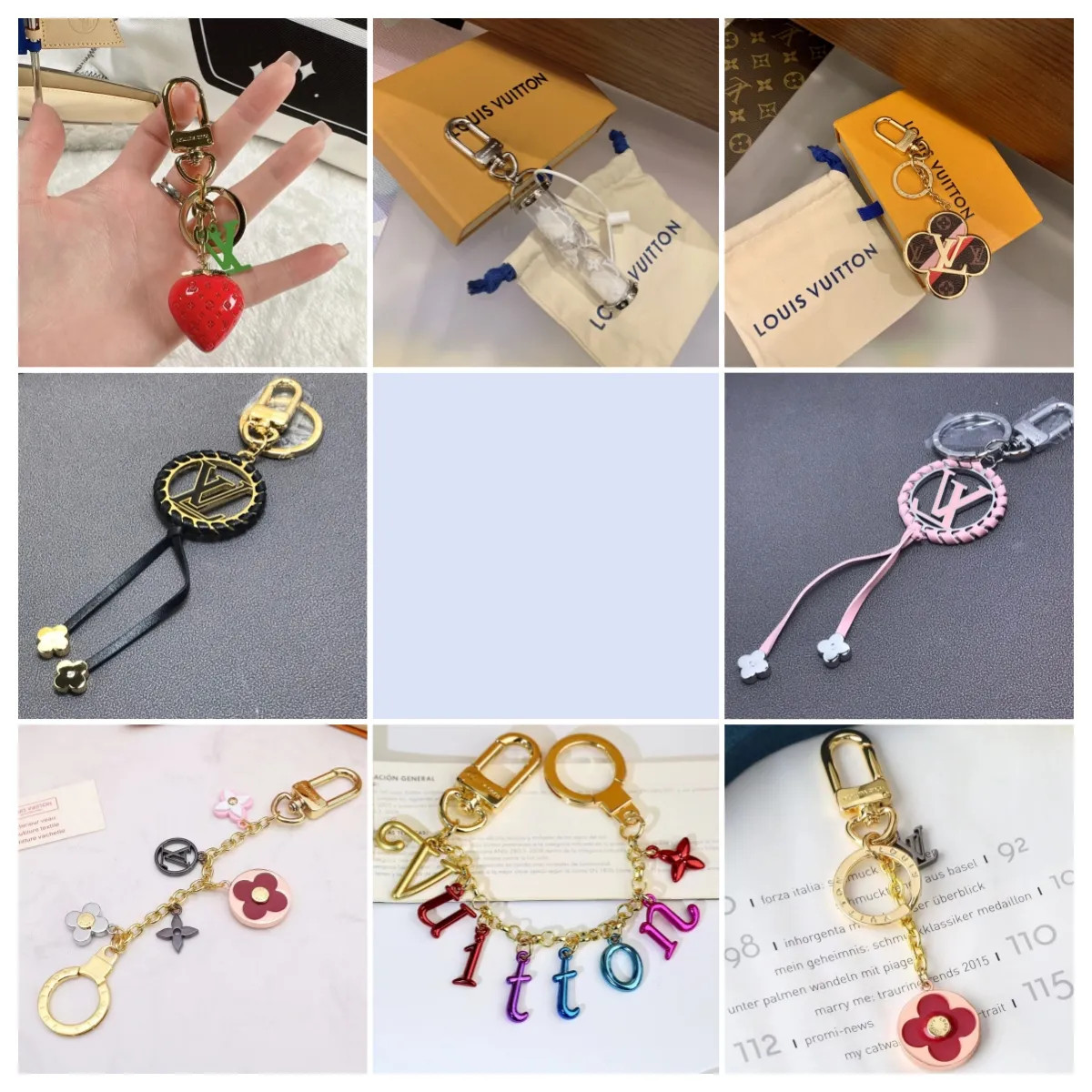 Dupe L V Keychains Not Muffs Key Chain Collections Bag Pendant Accessories With Box | DHGate