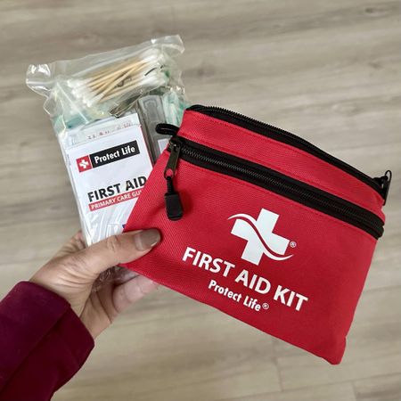 Get ready for Summer adventures with a BIG clippable on a top-rated First Aid Kit ⬇️!! Perfect for the car, camping, out by the pool and more! Love it because it's the perfect size to toss in a bag, but has everything you could need including tweezers and scissors! #ad

#LTKFamily #LTKTravel #LTKSaleAlert