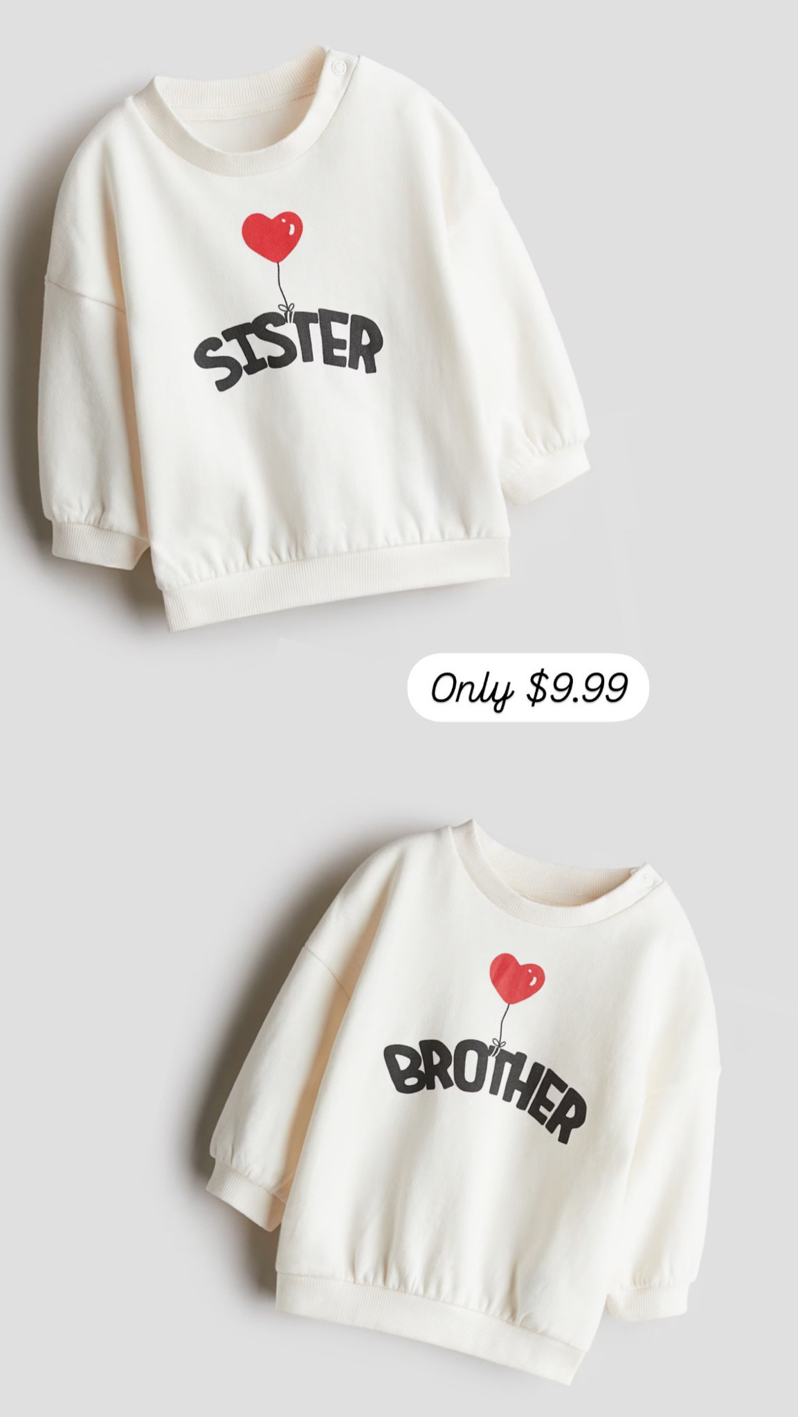 These are seriously the cutest sister and brother sweatshirts with a Valentine’s Day theme.

#Toddlers #SisterSweatshirt #BrotherSweatshirt #ValentinesDay #AffordableStyle

#LTKSeasonal #LTKKids #LTKFindsUnder50