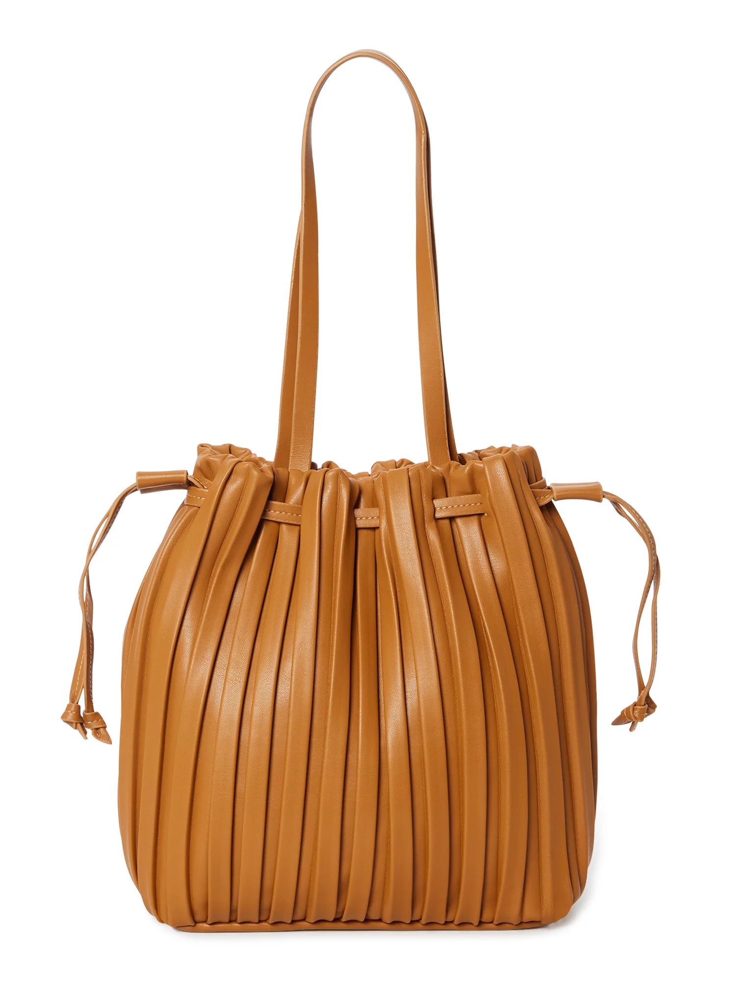 Time & Tru Women's Pleated Bucket Handbag - Walmart.com | Walmart (US)