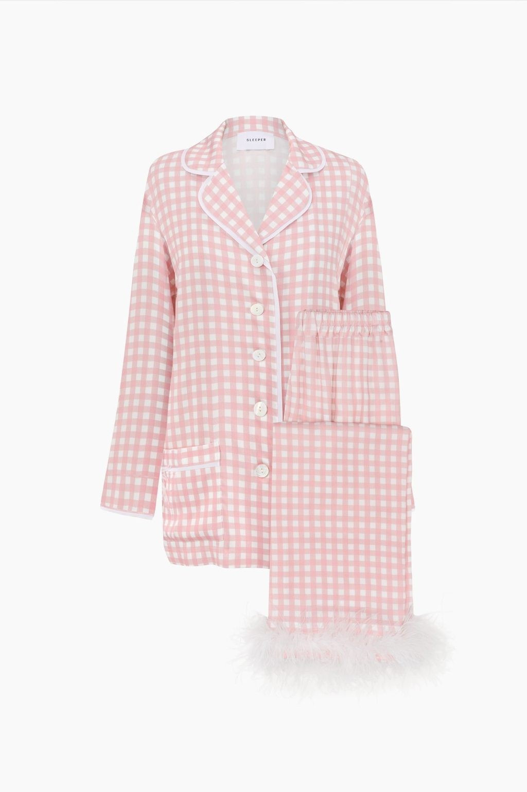 Party Pajamas - Pink Gingham | JoJo Mommy