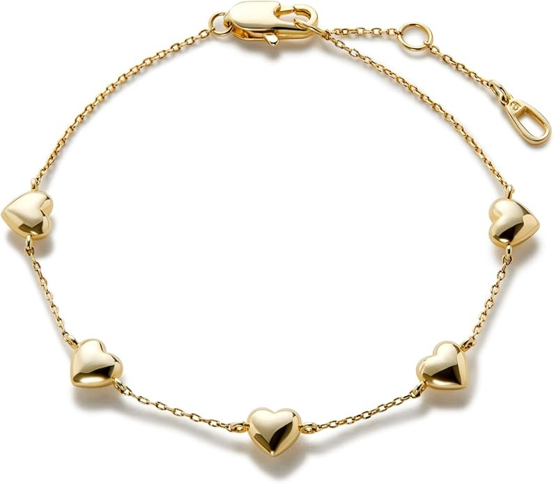 Ana Luisa Gold Bracelets for Women - Dainty Gold Chain with Pearl, Heart & Flower Bracelet Styles... | Amazon (US)