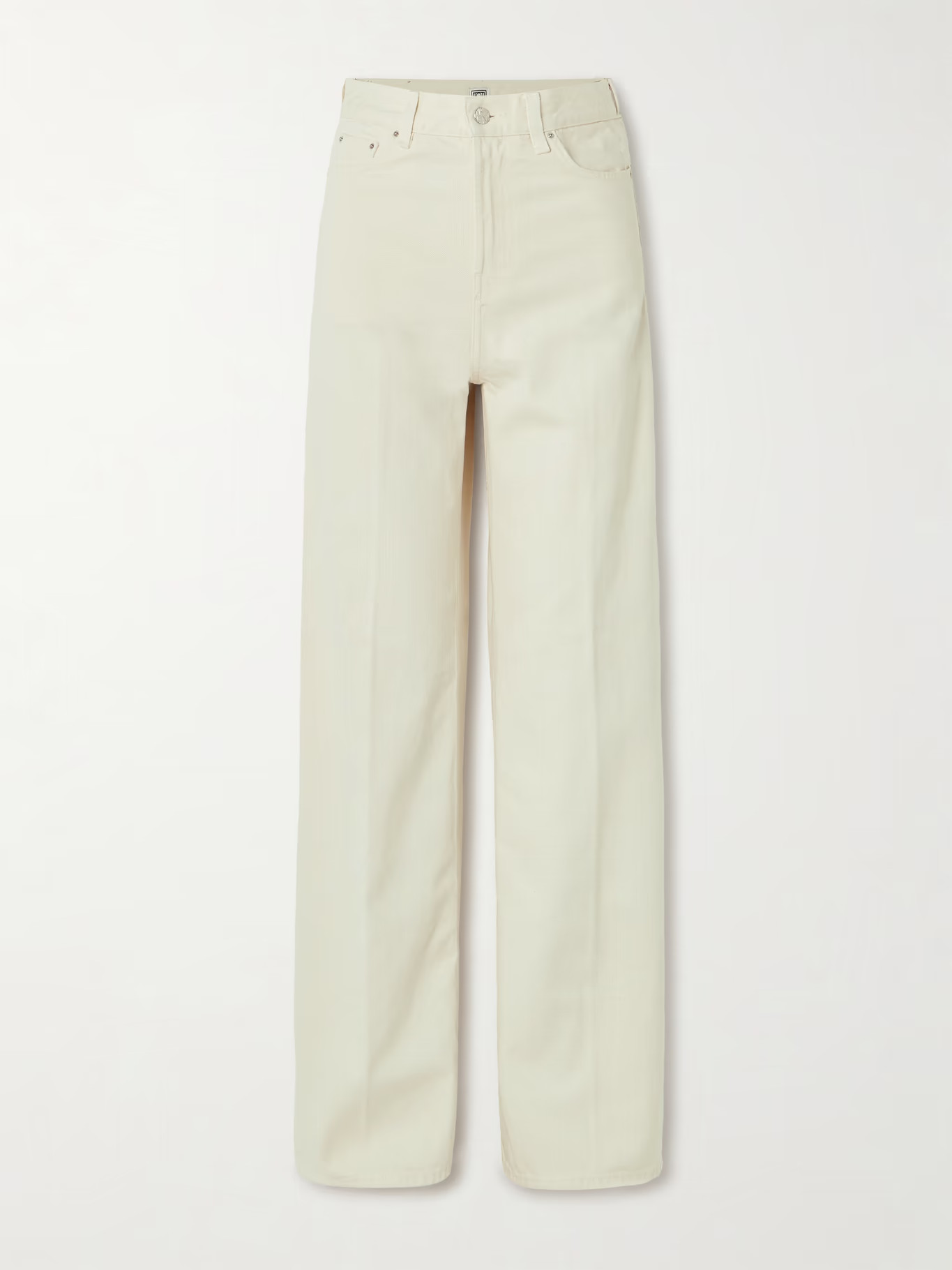 Pleated high-rise wide-leg organic jeans | NET-A-PORTER (UK & EU)
