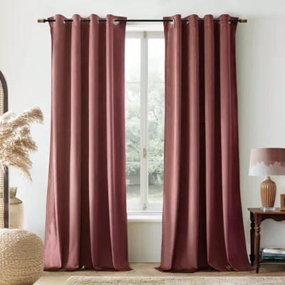 Velvet Curtains Room Darkening Curtains 2 Panel Set Super Soft luxury Grommet Curtains | Wayfair North America