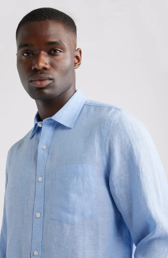 Linen Button-Up Shirt | Nordstrom