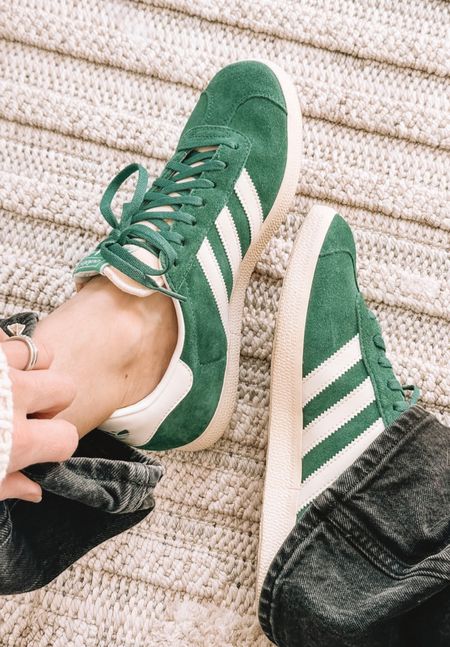 I love my green adidas gazelle sneakers - such a fun pop of color for any neutral outfit! I’ve got pink sneakers too 🙃

#LTKfindsunder100 #LTKshoecrush #LTKstyletip