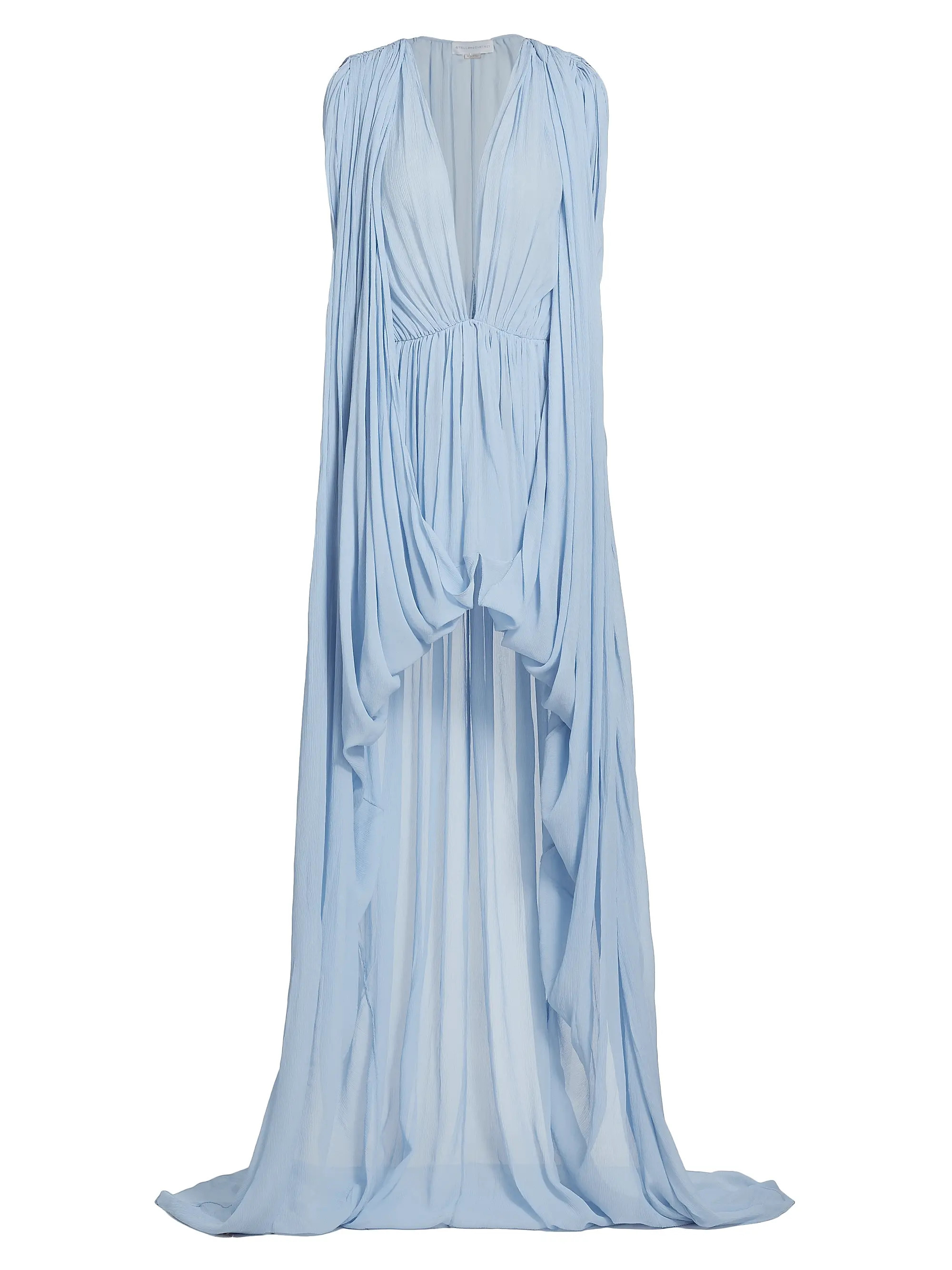 Creponne Silk Sleeveless High-Low Gown | Saks Fifth Avenue