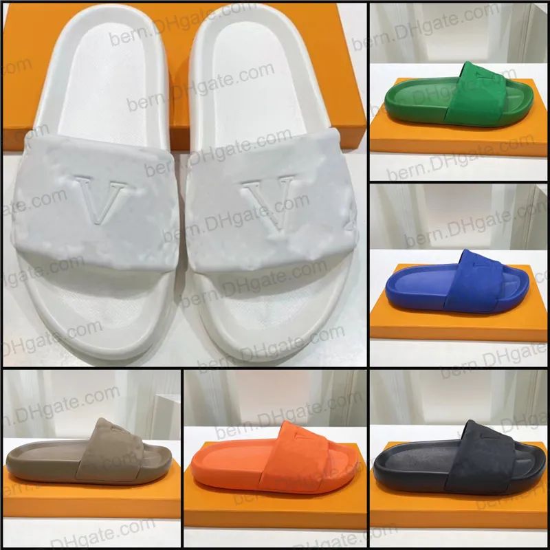 Premium Quality Brand Pool Pillow Comfort Womens Slippers Sandals For Couple Embossed Logo PVC Su... | DHGate