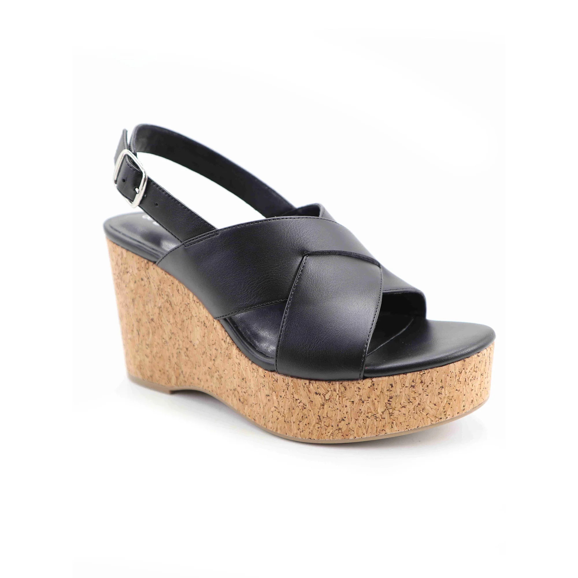 No Boundaries Women's X-Band Wedge Sandal | Walmart (US)