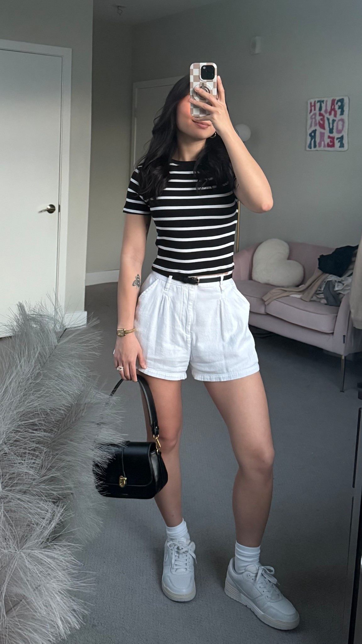 Linen Blend Shorts: size XS
Sneakers: true to size

Outfit idea, preppy aesthetic, how to style, summer outfit, fashion tips, old money, academia 

#LTKShoeCrush #LTKSummerEdit #LTKSeasonal