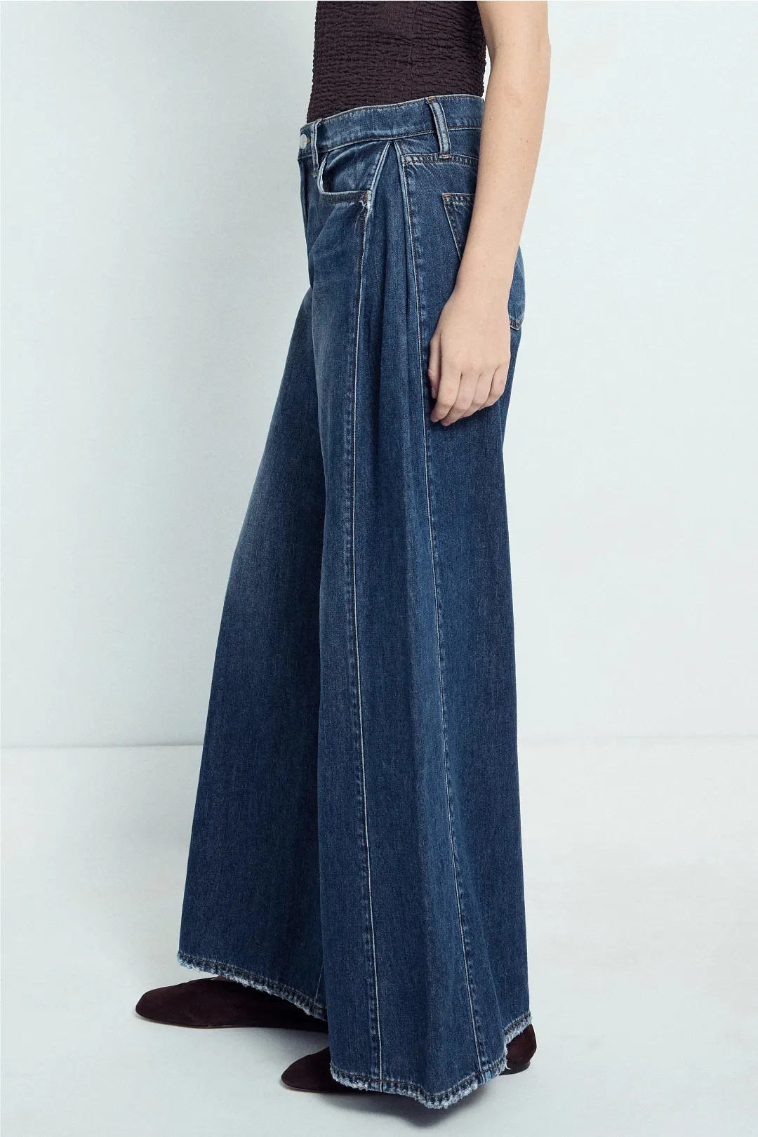 The Side Pleat Jean | Rent the Runway