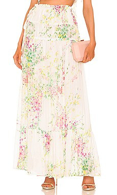 Sabina Musayev Ines Maxi Skirt in White Floral from Revolve.com | Revolve Clothing (Global)