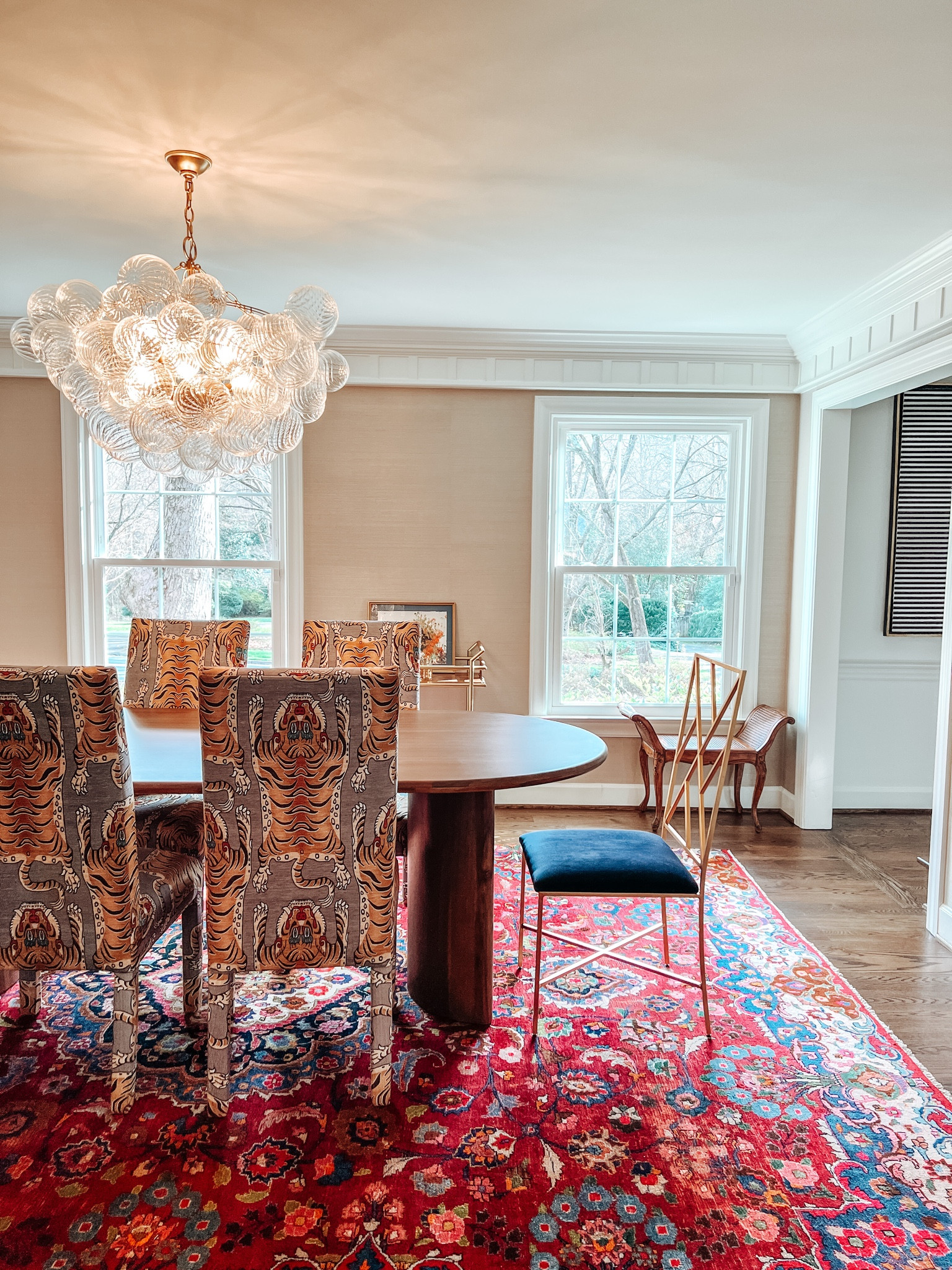 Dining room table and chandelier 

#LTKhome