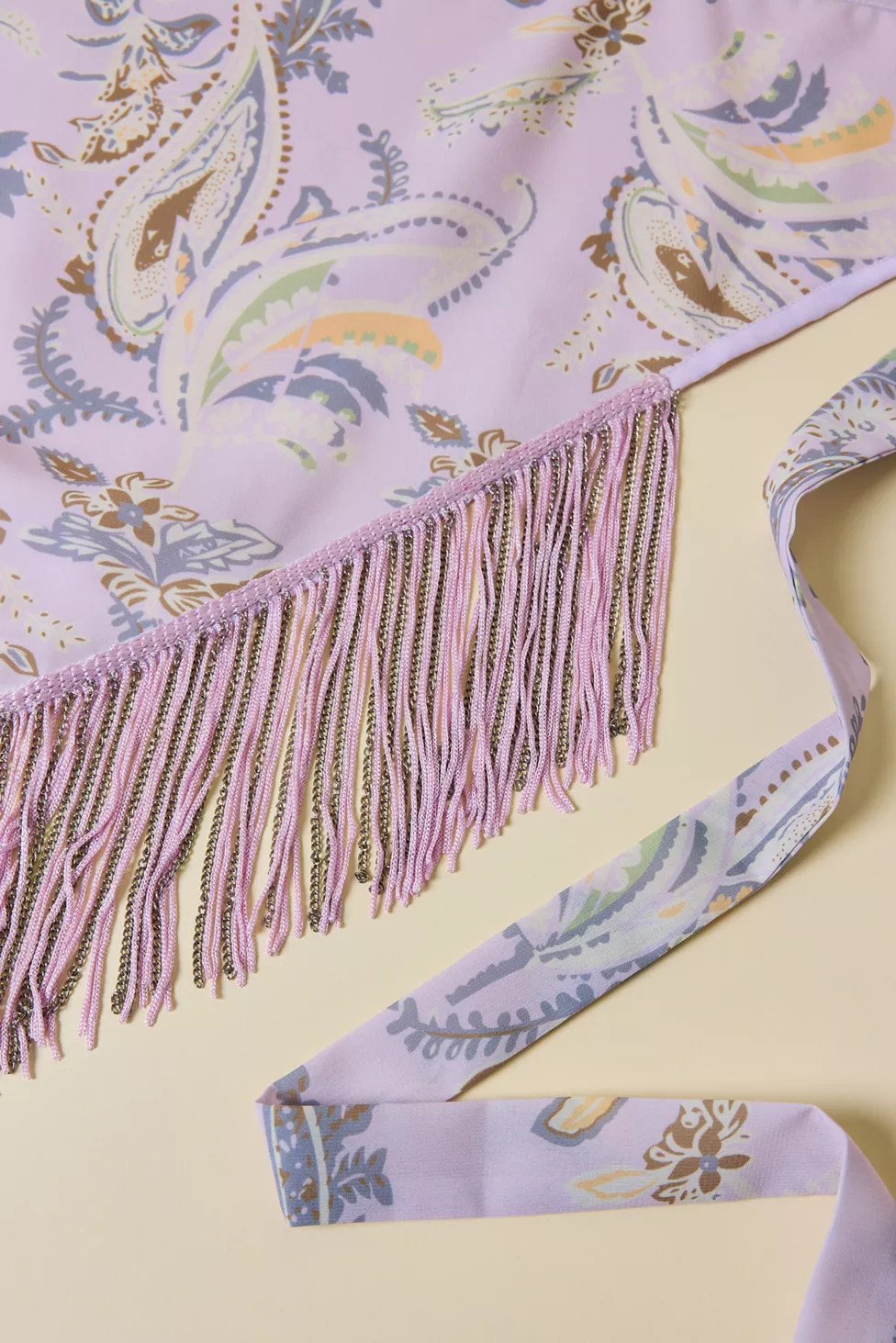 Fringe Trim Triangle Scarf | Urban Outfitters (US and RoW)