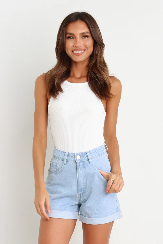 Hannah Shorts - Light Blue Wash | Petal & Pup (US)