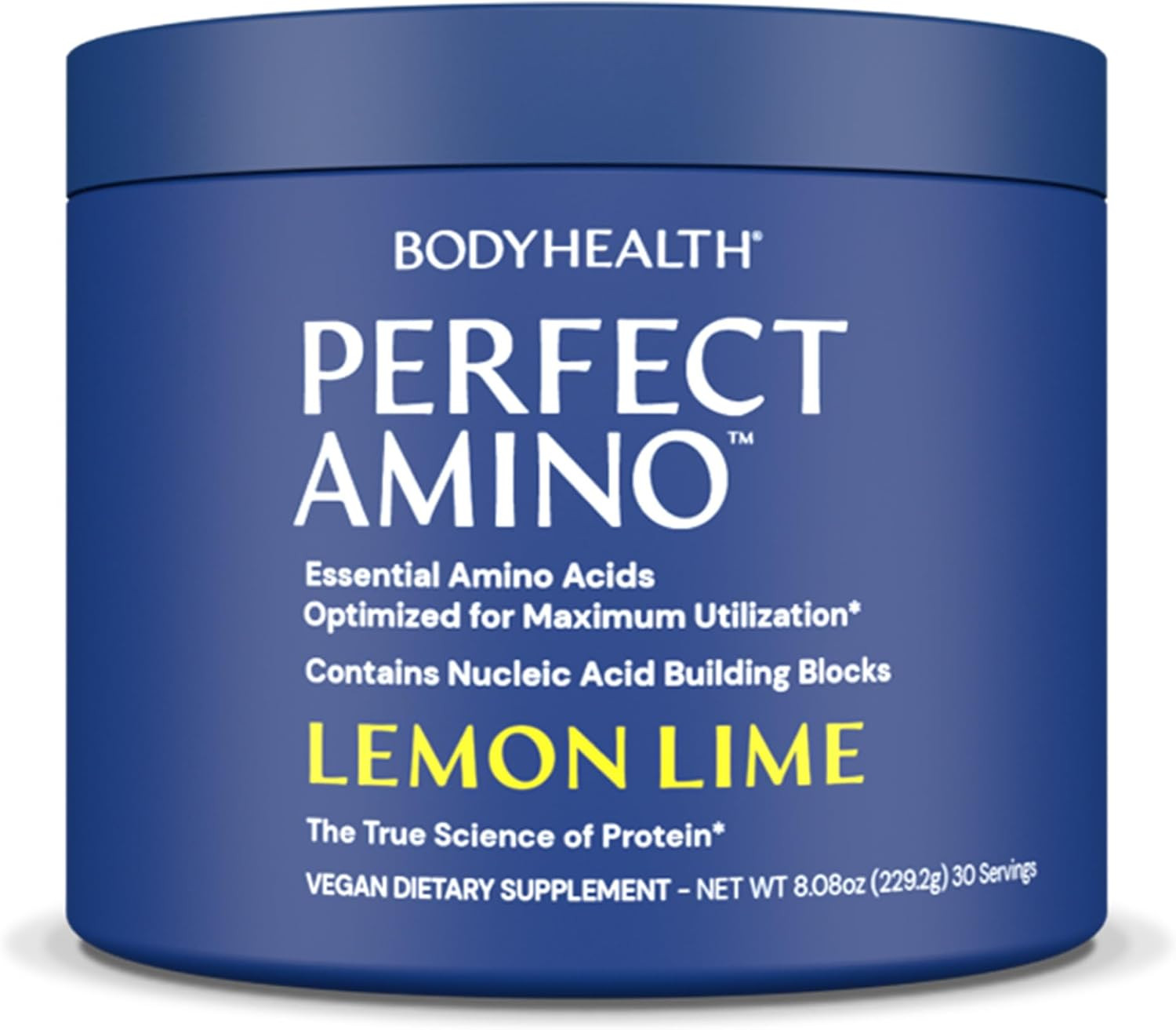 BodyHealth PerfectAmino Powder - BCAA and EAA Powder for Pre and Post Workout - Amino Acid Energy Drink for Men and Women to Support Lean Muscle and Recovery - Lemon Lime - 30 Servings | Amazon (US)