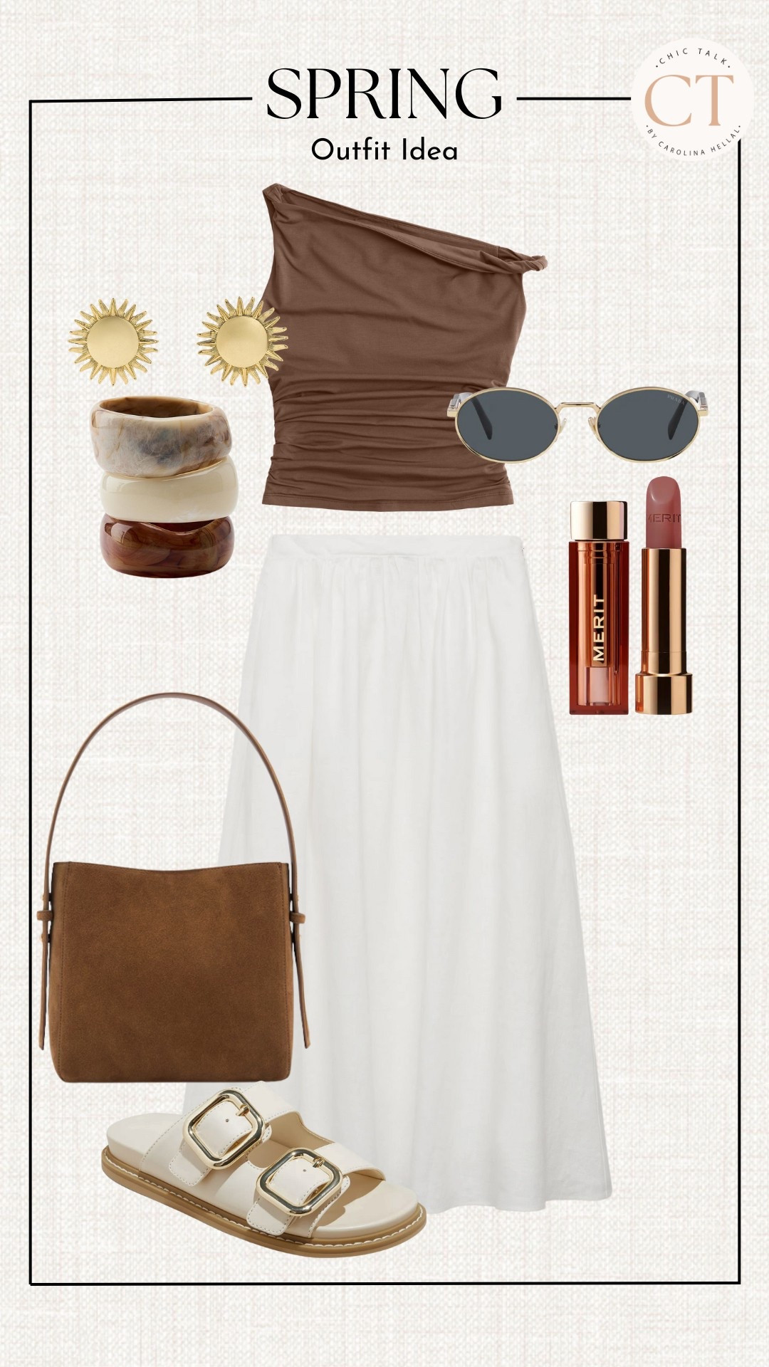 A chic and simple look for spring and summer! Loving this white midi so much! 

#LTKFindsUnder100 #LTKStyleTip #LTKFindsUnder50