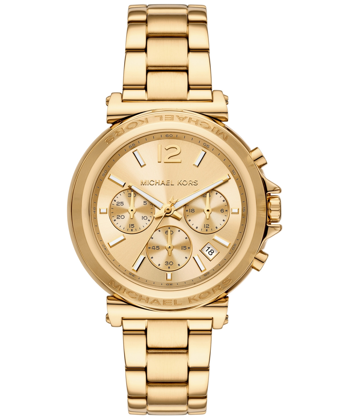 Michael Kors Women's Maren Chronograph Gold-Tone Stainless Steel Watch 40mm - Gold-tone | Macy's