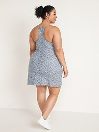 Sleeveless PowerSoft Performance Racer-Back Mini Swing Dress for Women | Old Navy (US)