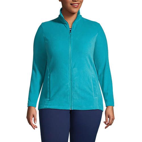 Women's Plus Size Fleece Full Zip Jacket | Lands' End (US)
