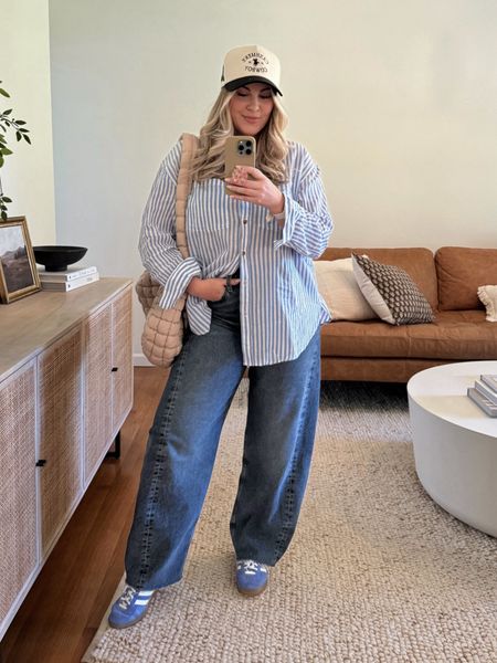 Barrel jeans that don’t make me look like a cowboy 🤠 True to size! If in between size down (wearing 29). 

Barrel jeans outfit, barrel denim, AGOLDE jeans, casual summer outfit, summer outfit ideas

#LTKStyleTip #LTKSeasonal