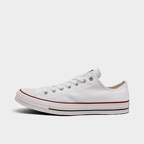 Converse Chuck Taylor All Star Low Top Casual Shoes in White/Optical White Size 12.0 Canvas | Finish Line (US)