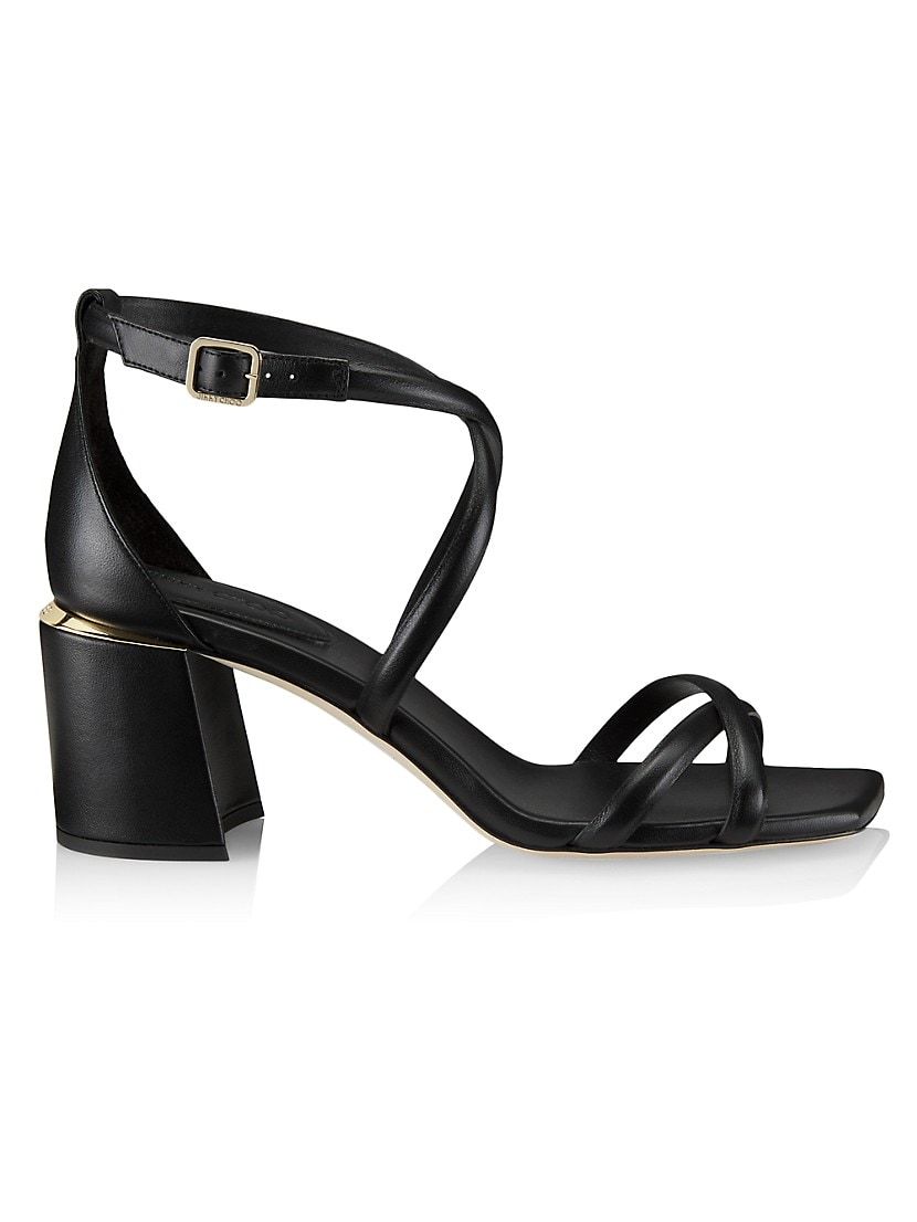 Rheea 65MM Leather Block Heel Sandals | Saks Fifth Avenue