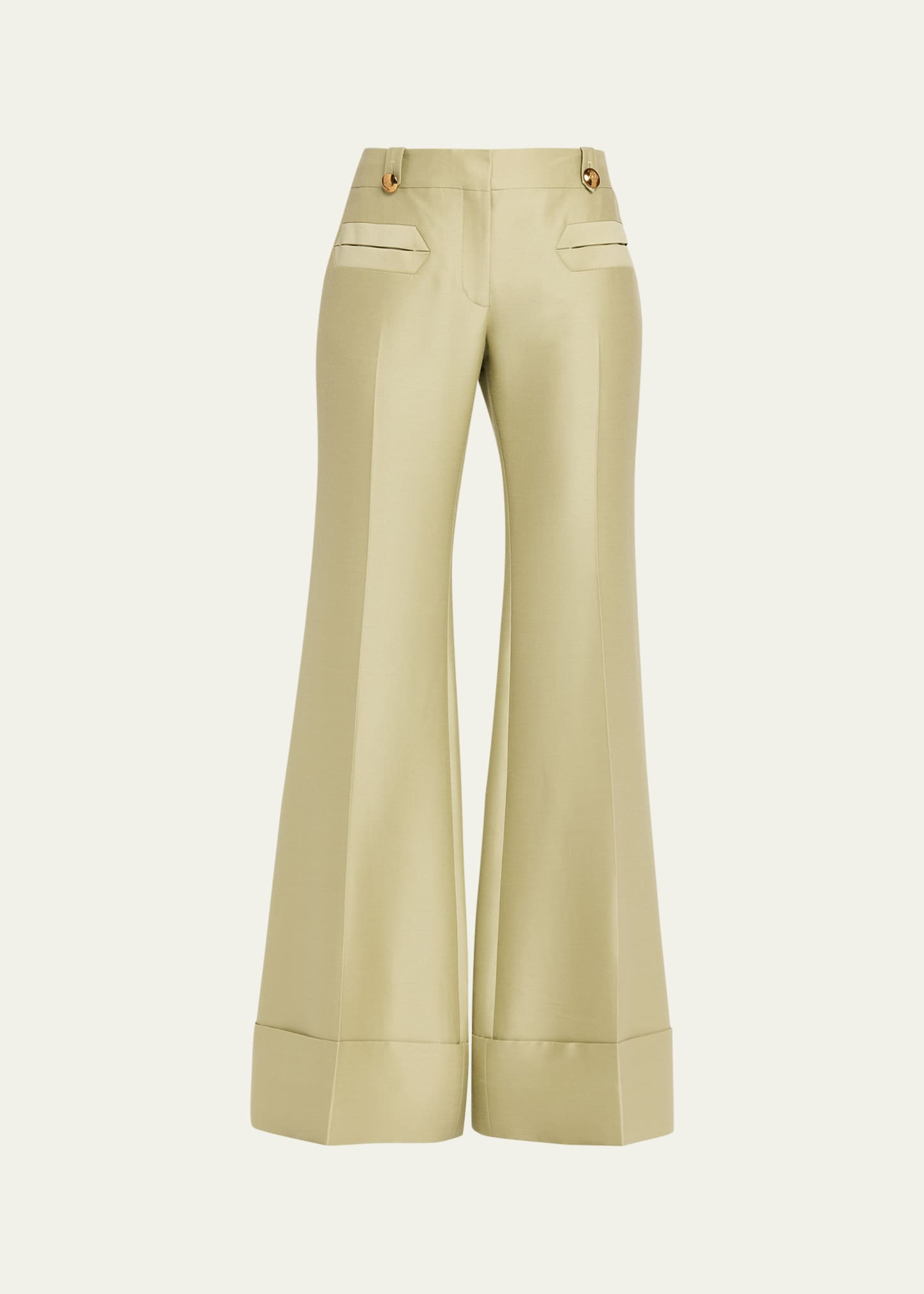Zimmermann Rebellion Low-Rise Flare Pants | Bergdorf Goodman