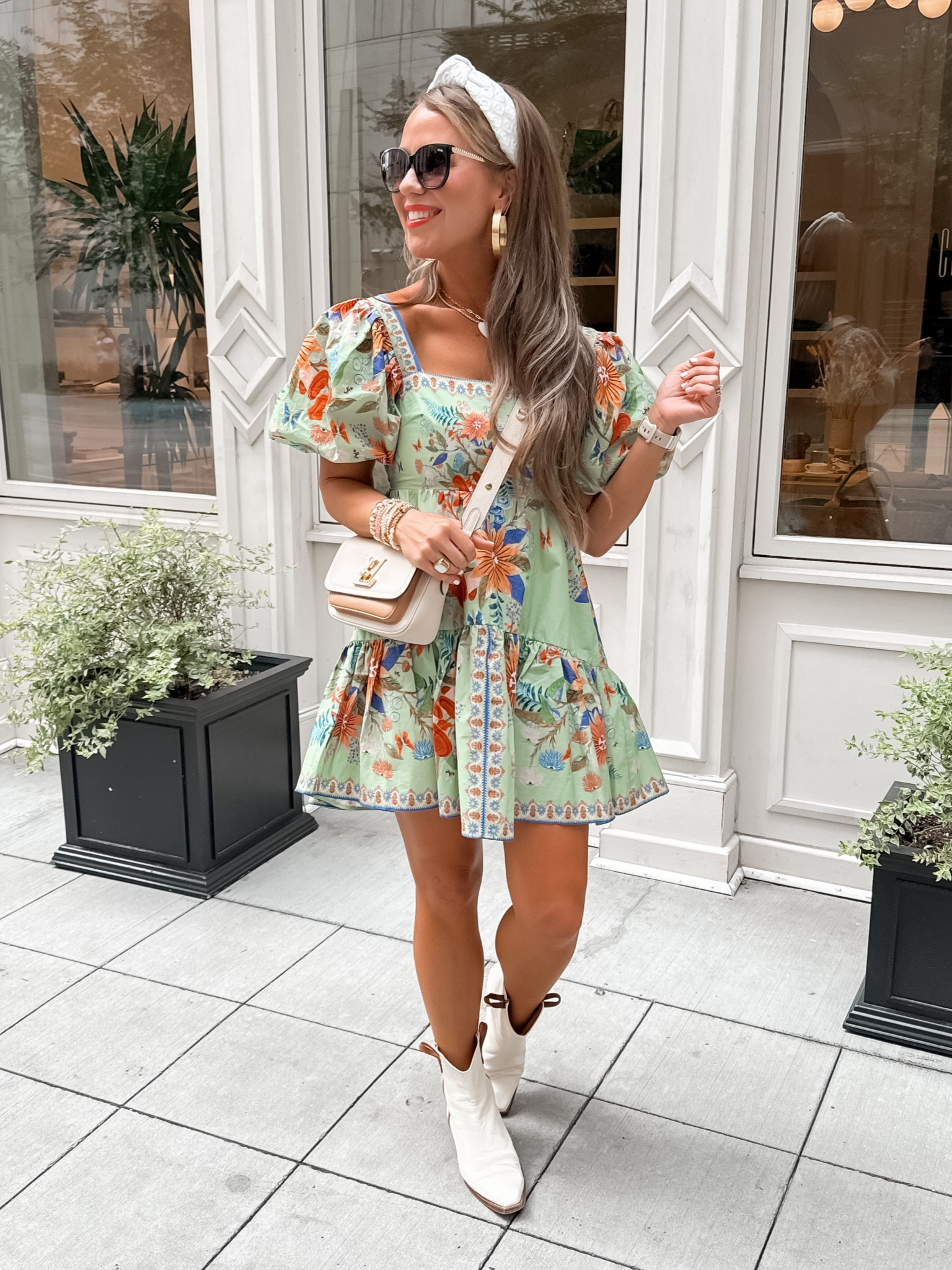 I have worn this dress so much this season. Currently 60% off and under 100. Wearing a size extra small.

Will also be cute worn into paired with booties .

Farm Rio

#LTKOver40 #LTKFindsUnder100 #LTKSaleAlert