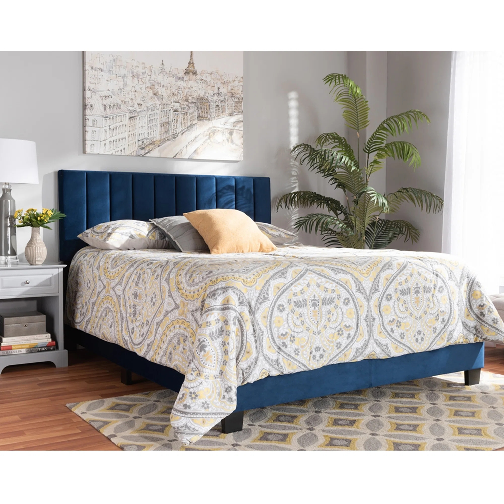 Willa Arlo™ Interiors Exmore Tufted Upholstered Low Profile Standard Bed & Reviews - Wayfair Ca... | Wayfair North America