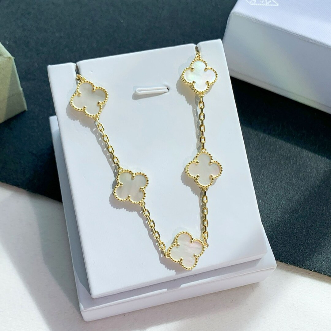 High Quality Four Leaf Clover Braceletswhite Mother-of-pearl - Etsy | Etsy (US)